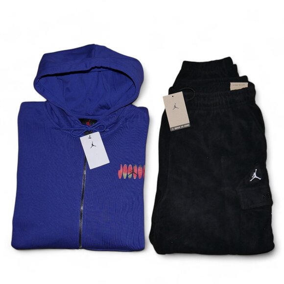 Air Jordan Mens XL MVP Sweatsuit Polar Fleece Fleece Tracksuit 2 Pc Gift Set NWT - Picture 3 of 13